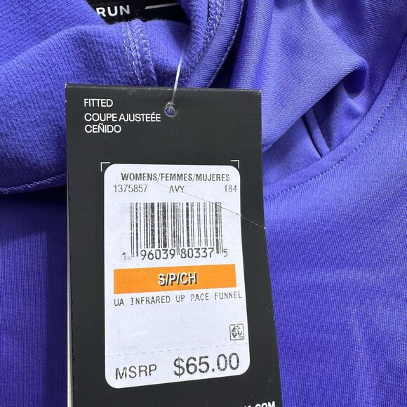 Under Armour $65 Women's Infrared Up the Pace Funnel Long-Sleeve Shirt Brilliant - Picture 6 of 10